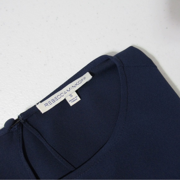 Rebecca Minkoff Shanaya Top Size Small | Blue - Picture 11 of 12